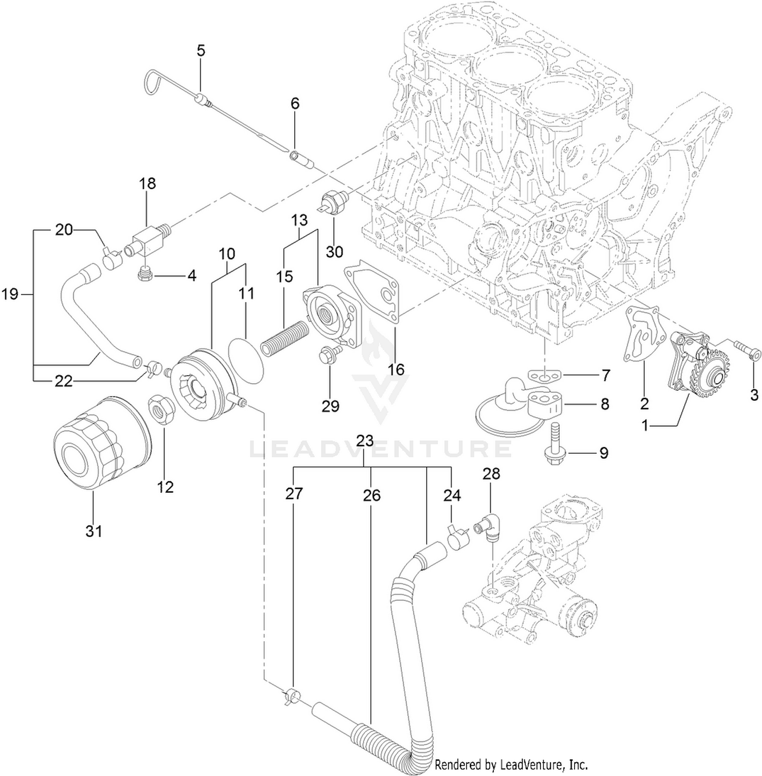 Lubrication and Oil System Assembly