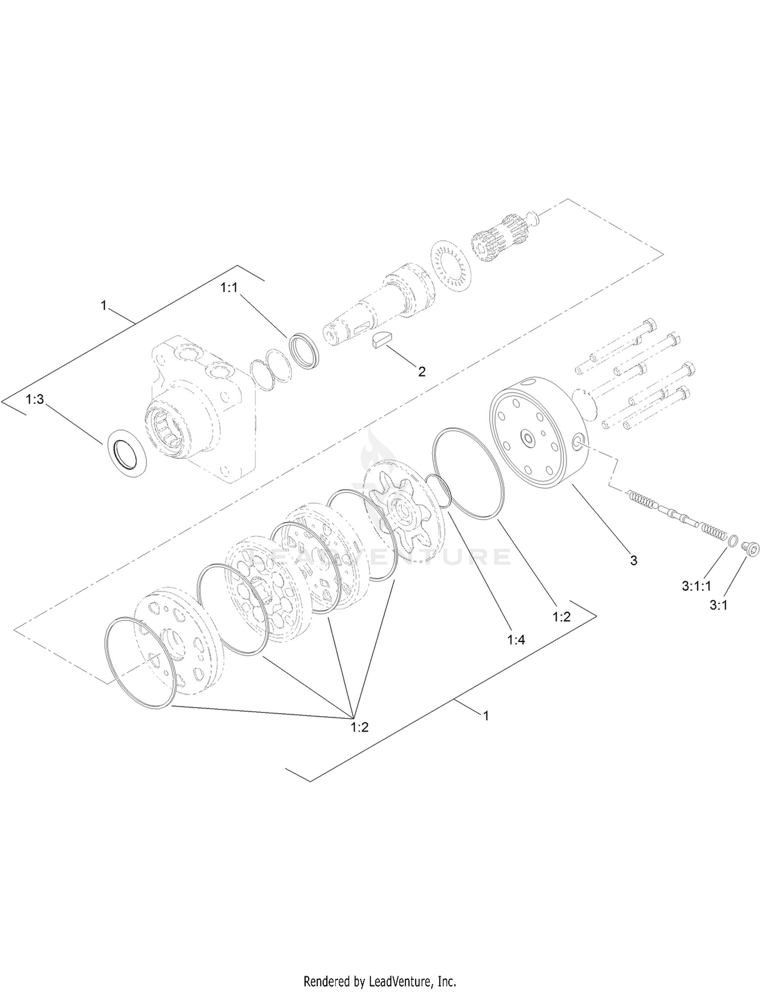 Hydraulic Motor Assembly No. 108-2947