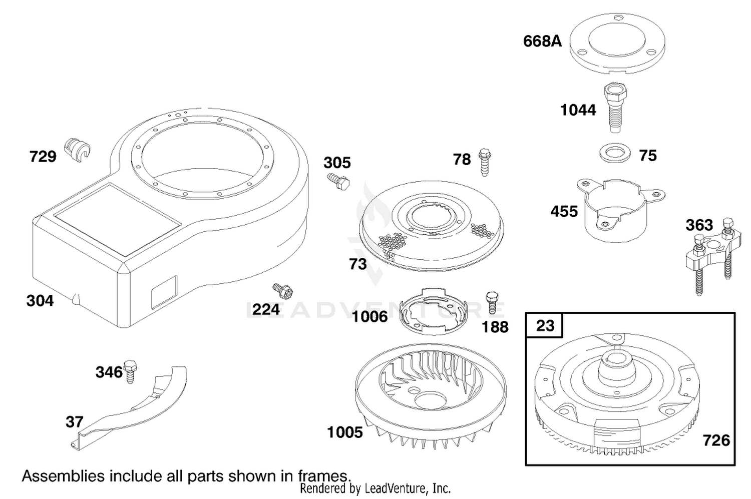 Engine Briggs  Stratton Model 28m707-1182-E1 7