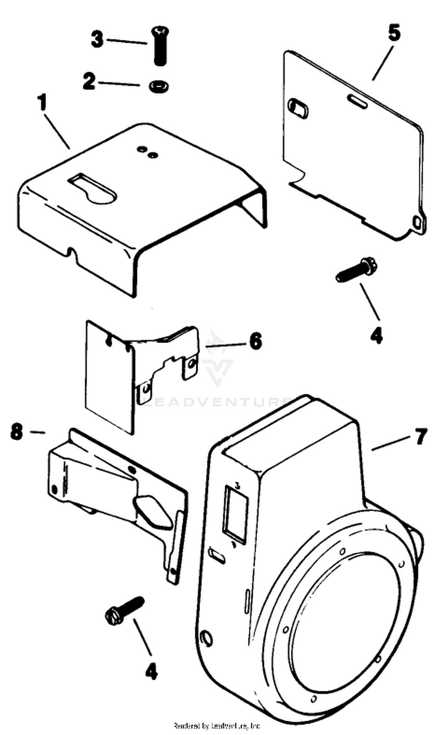 Baffles  Shroud-Engine Assembly-Kohler Model No. K321s-711533