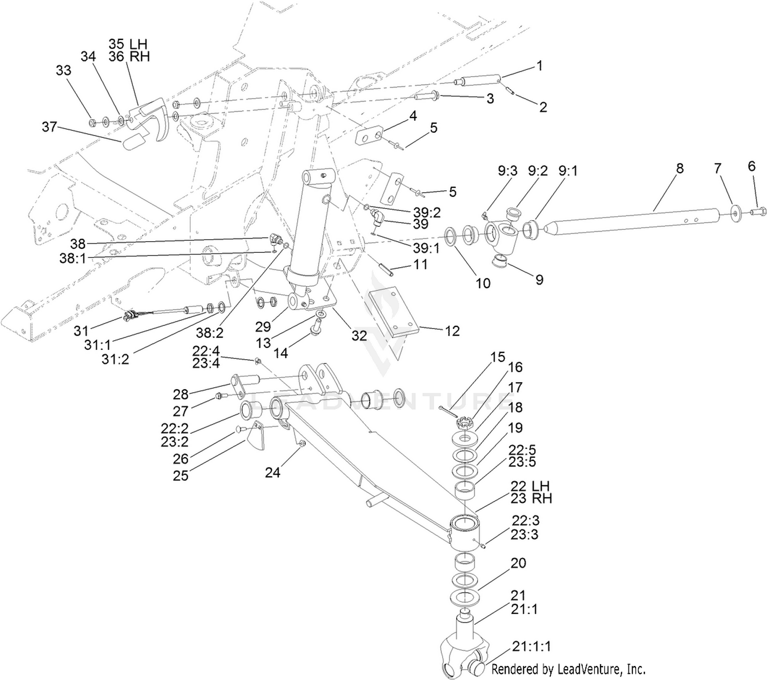 Wing Lift Arm Assembly