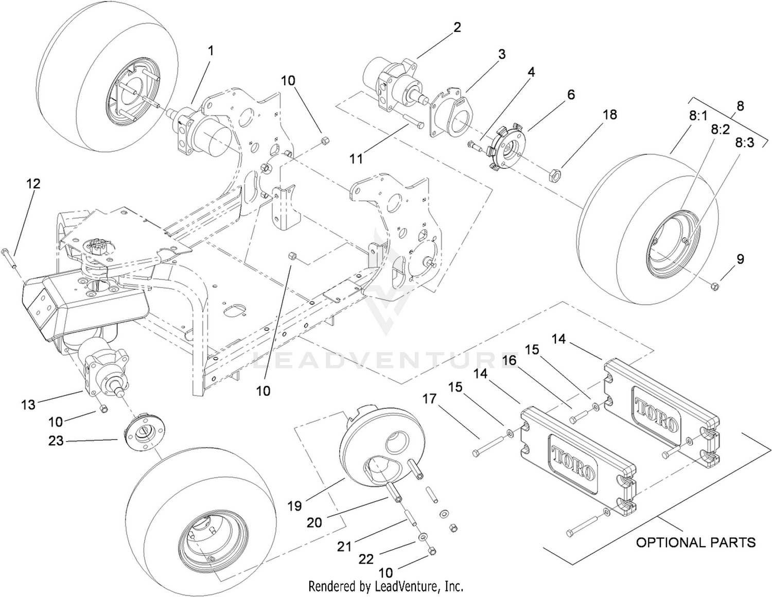 Wheel and Motor Assembly