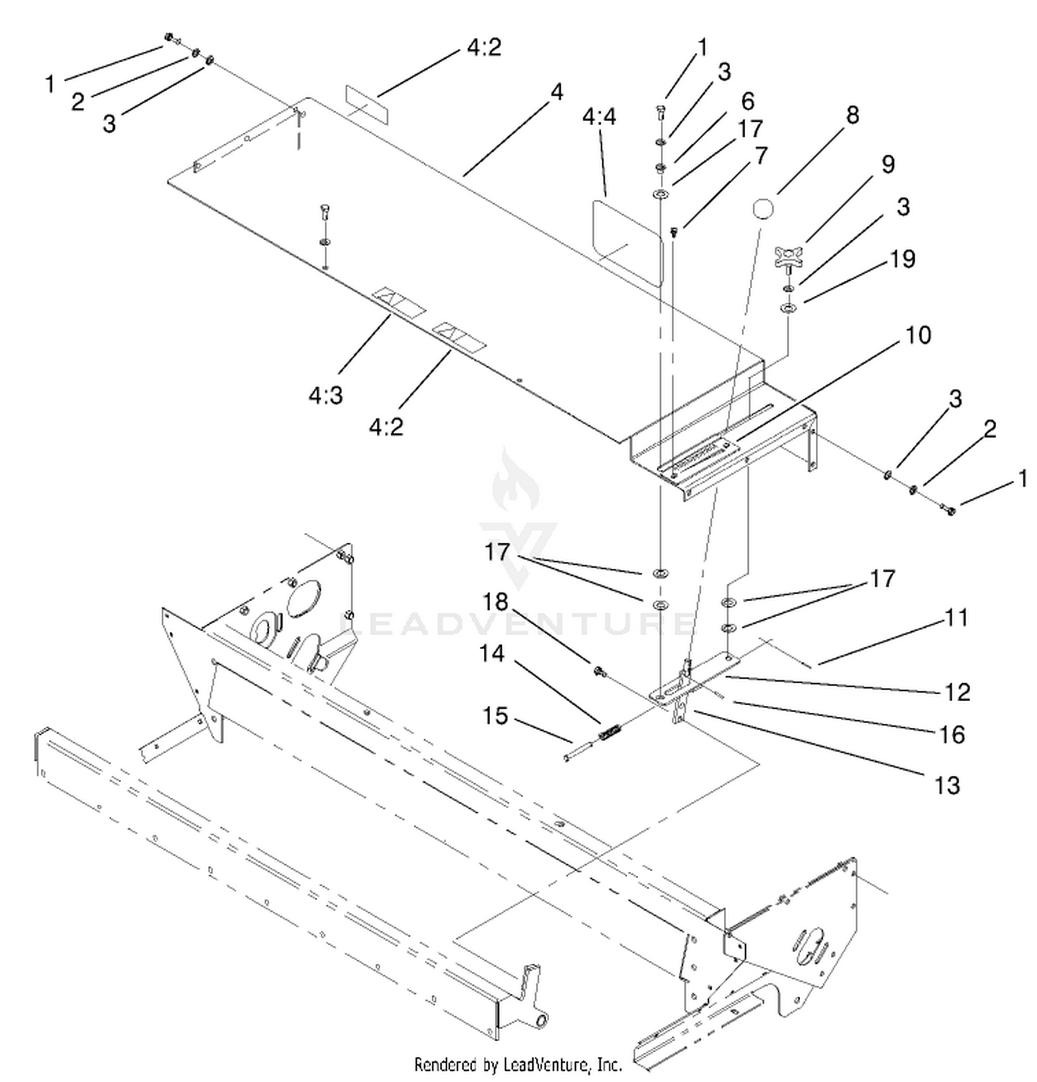 Gate Slide And Brush Guard Assembly
