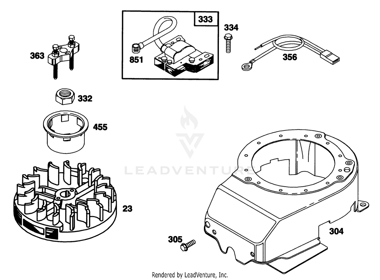 Engine Briggs  Stratton Model 122702-0182-01 5