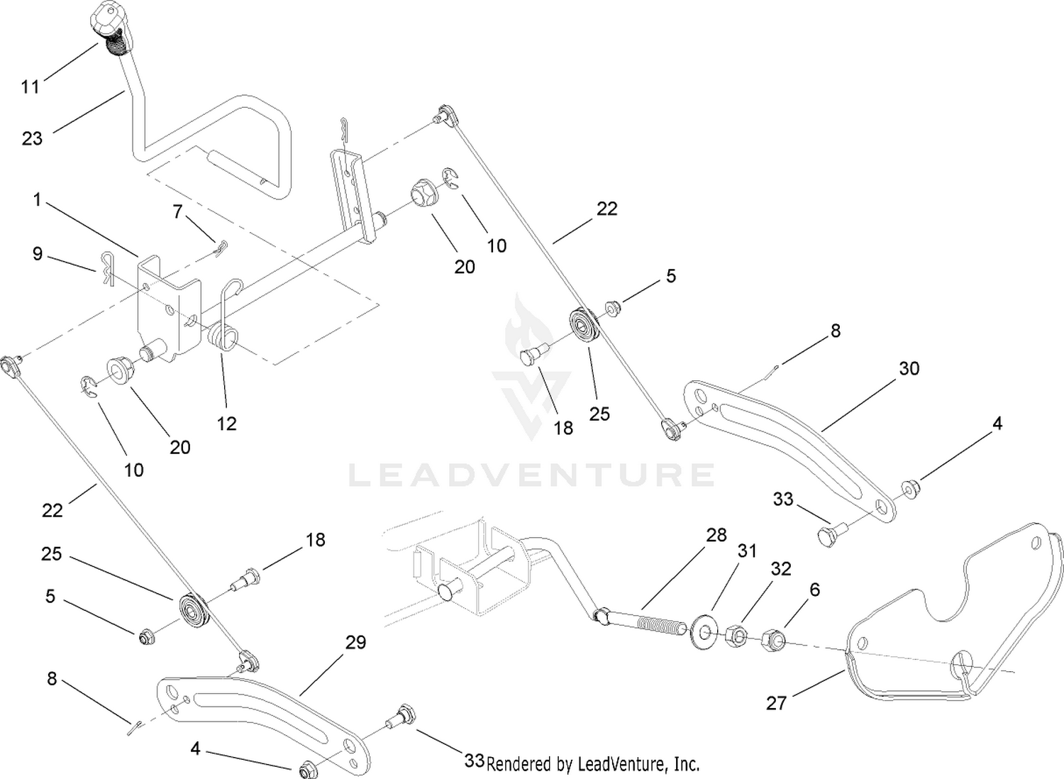 Deck Lift Arm Assembly