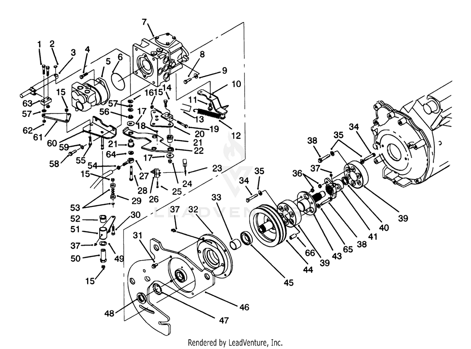 Hydraulic Pump Installation Assembly