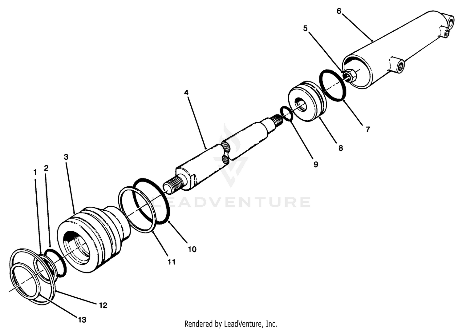 Hydraulic Cylinder Assembly N0. 76-0020