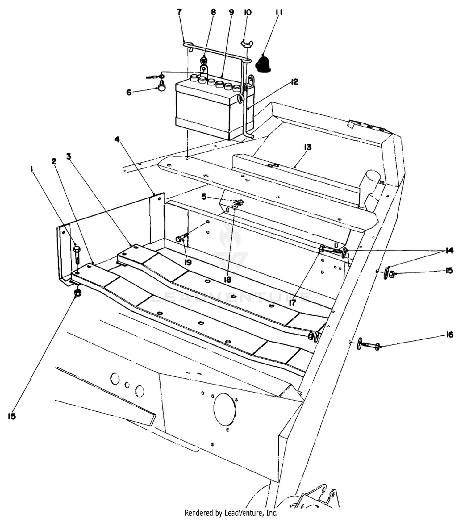 Motor Mounts And Battery Assembly