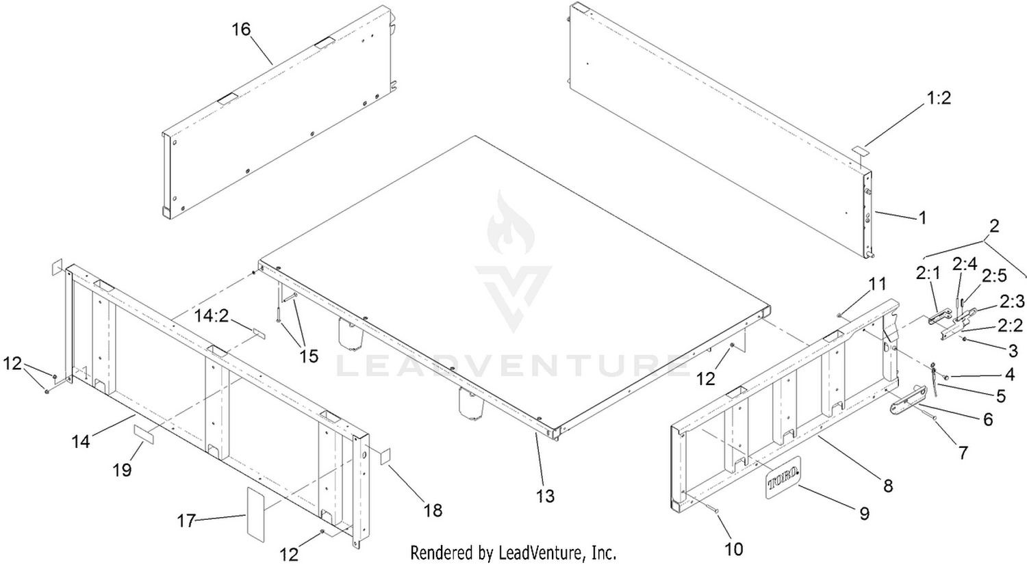 Cargo Box Topside Assembly