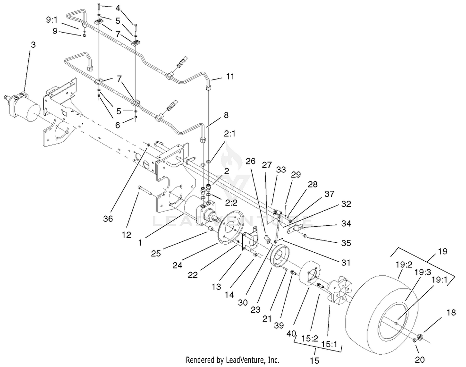 Front Wheel and Brake Assembly