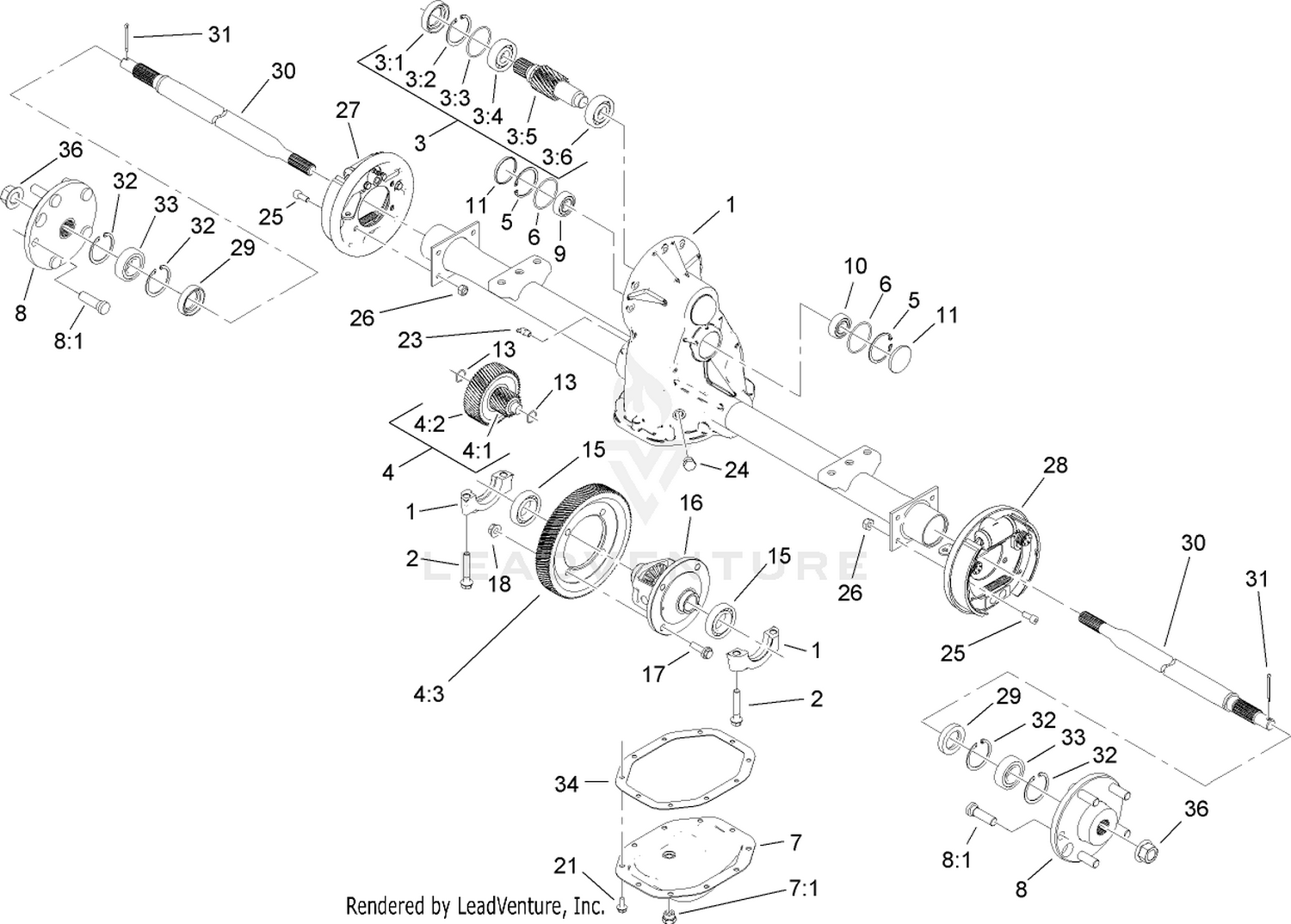 Electric Transaxle Assembly No. 114-8330