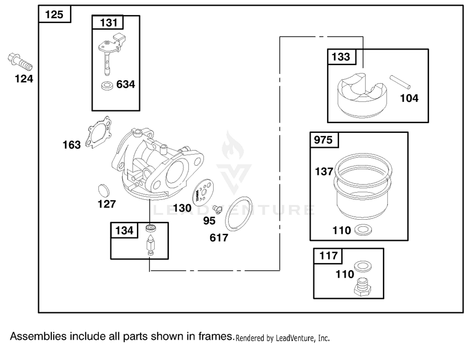 Engine Briggs  Stratton Model 12h807-1760-E1 3