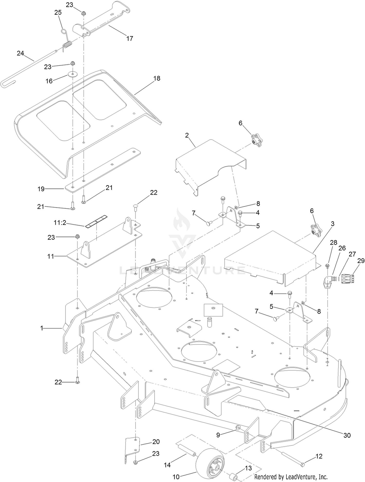 48 Inch Deck Assembly