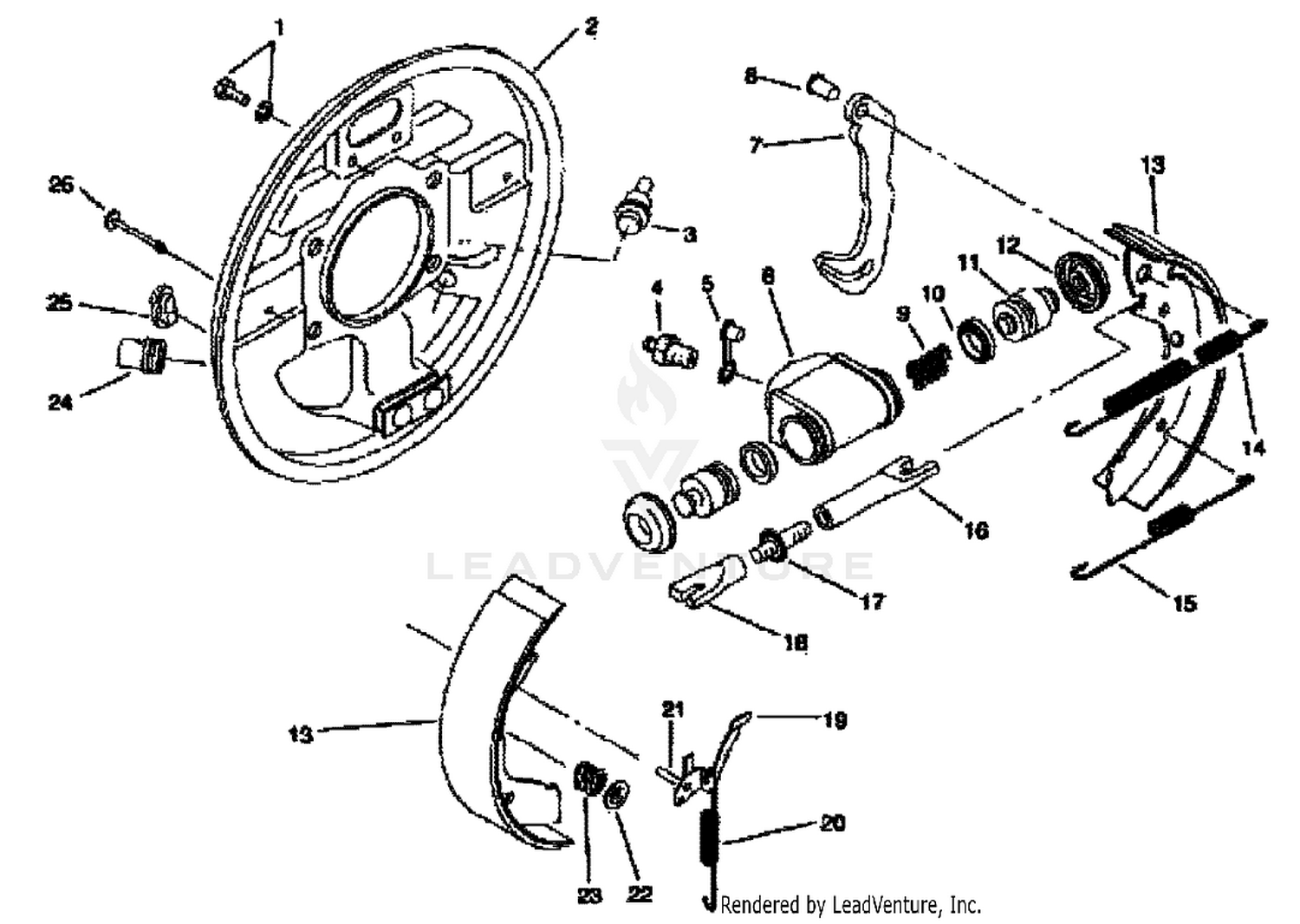 REAR BRAKE ASM