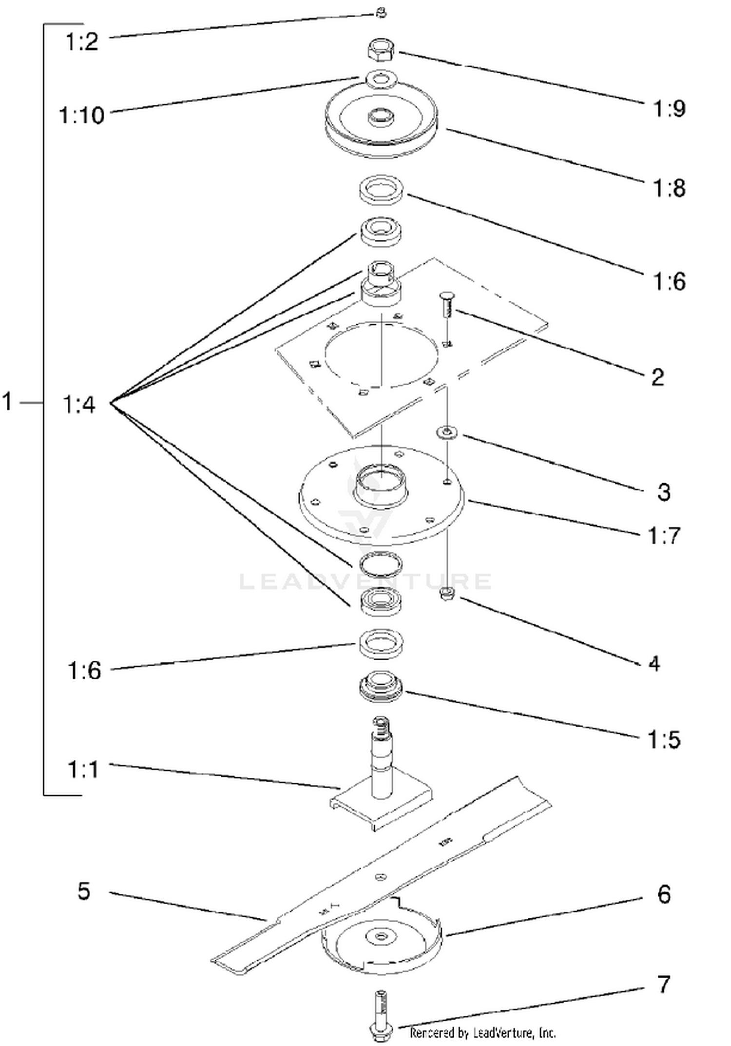 Spindle and Blade Assembly