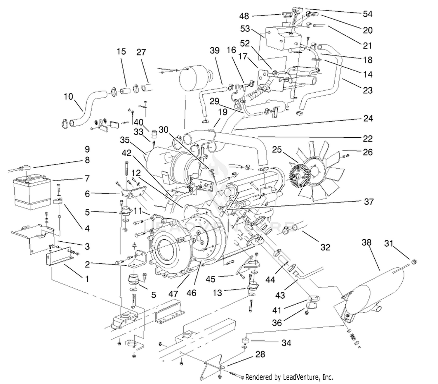 Engine Parts Installation Assembly