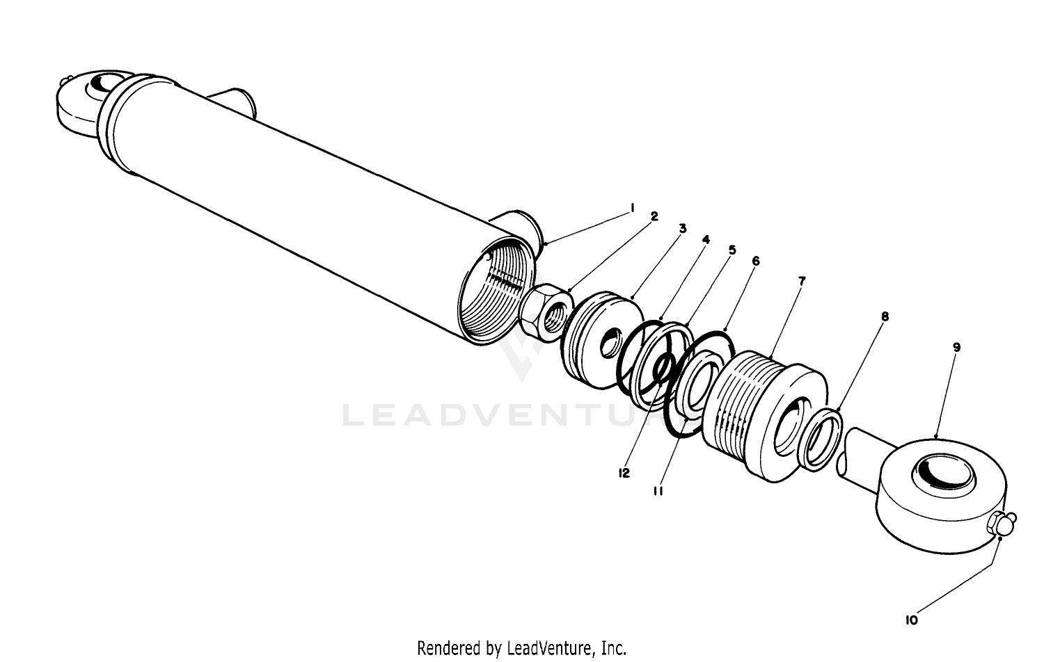 Hydraulic Cylinder No. 88-1250 (model No. 30450)