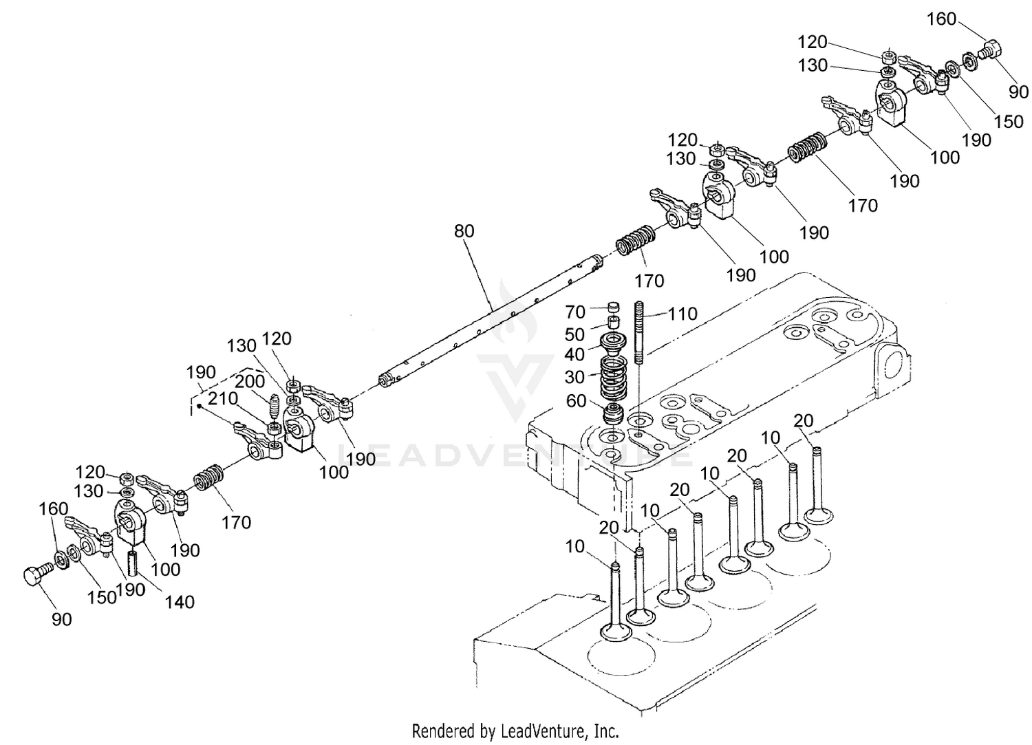 Valve and Rocker Arm Assembly