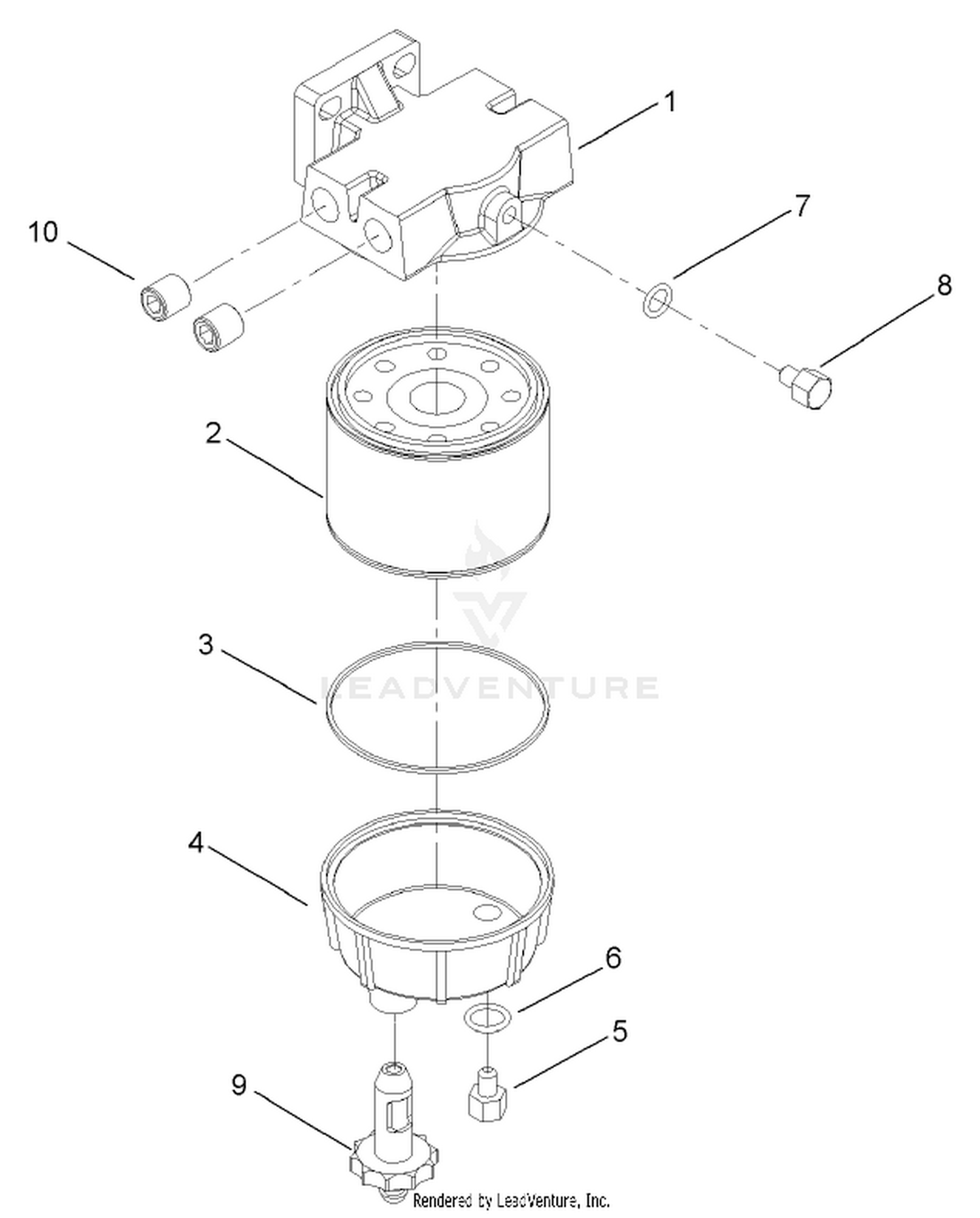 Water and Fuel Filter Assembly No. 98-9305