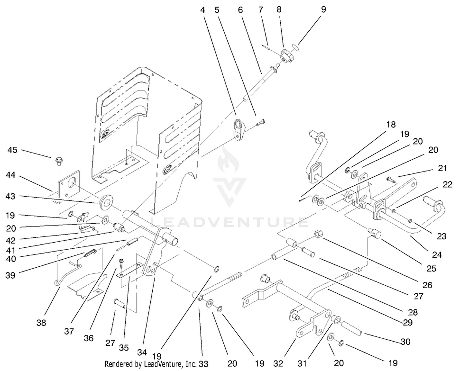 Lift Lever  H.o.c. Assembly