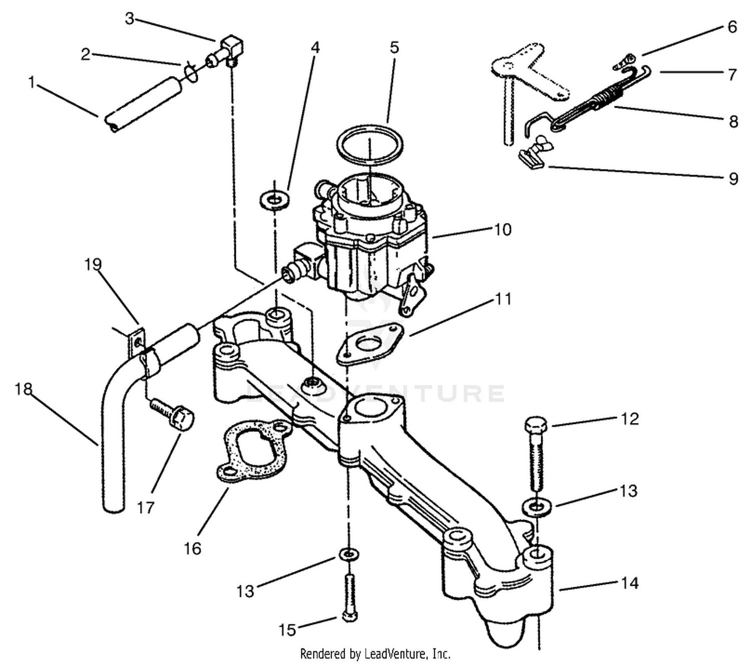Intake Manifold  Carburetor