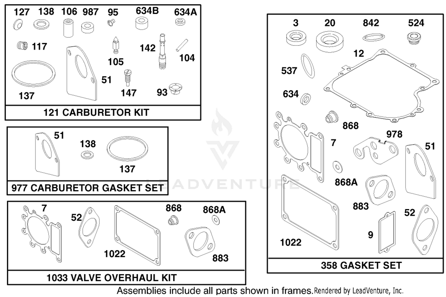 Engine Briggs  Stratton Model 28n707-0131-01 9