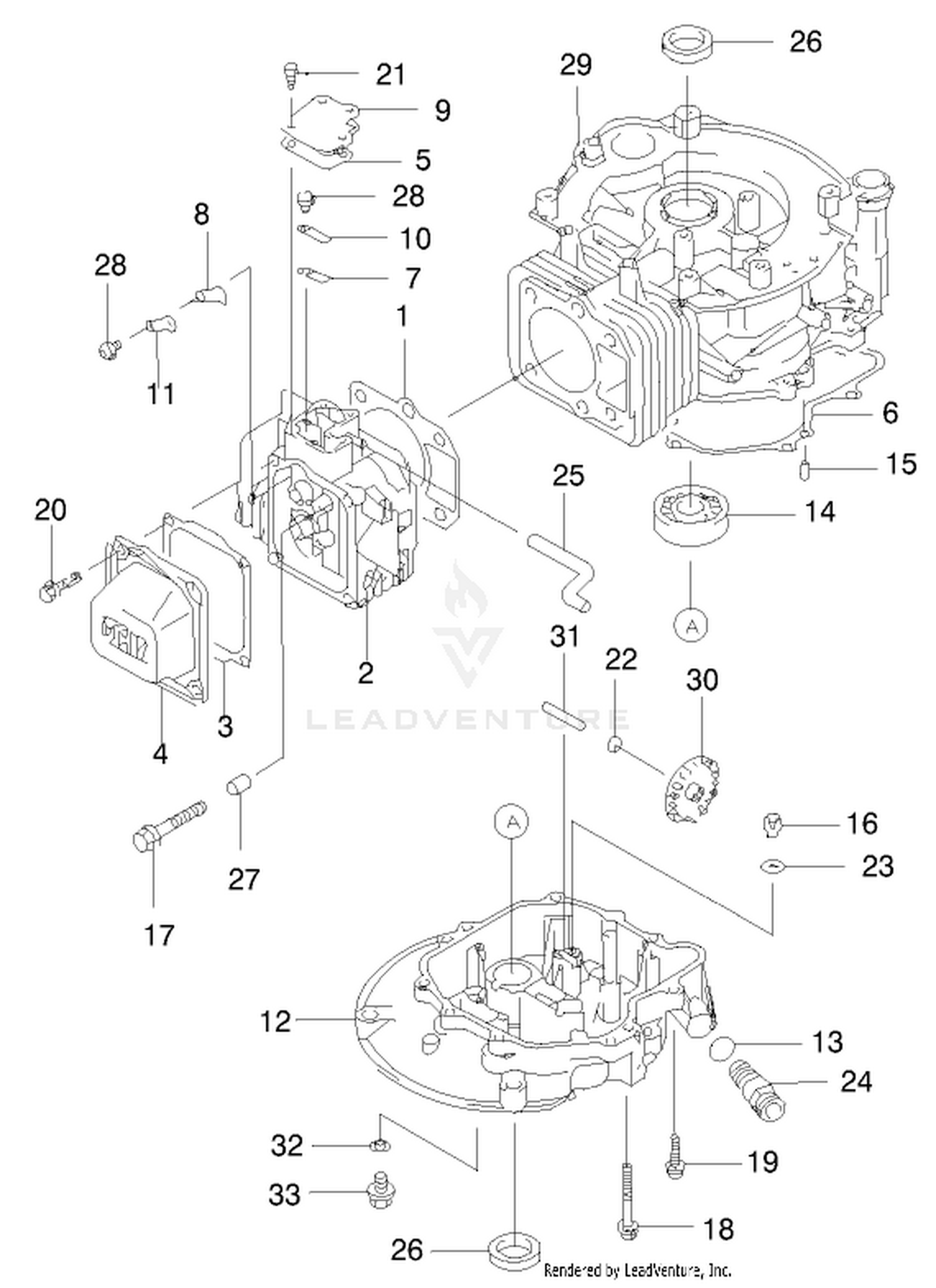 Cylinder/crankcase