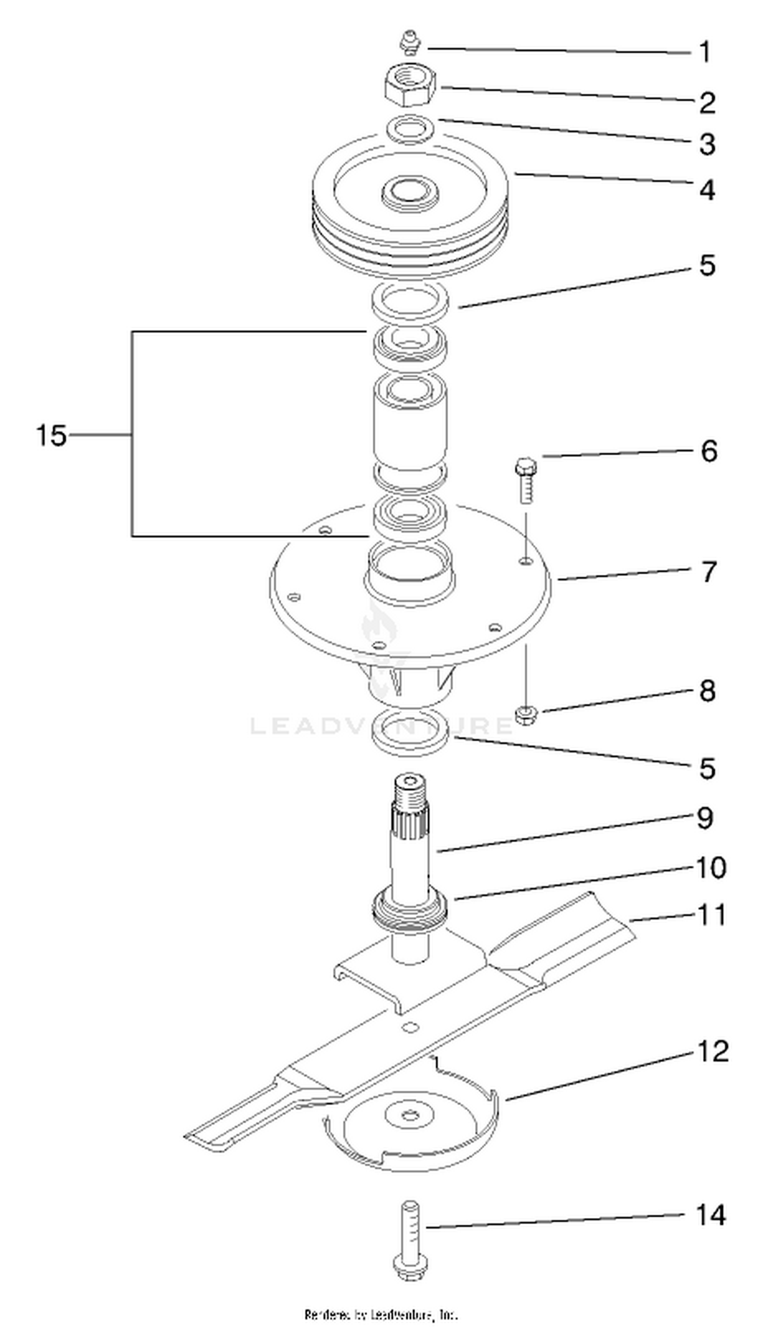 Spindle Assembly (center)