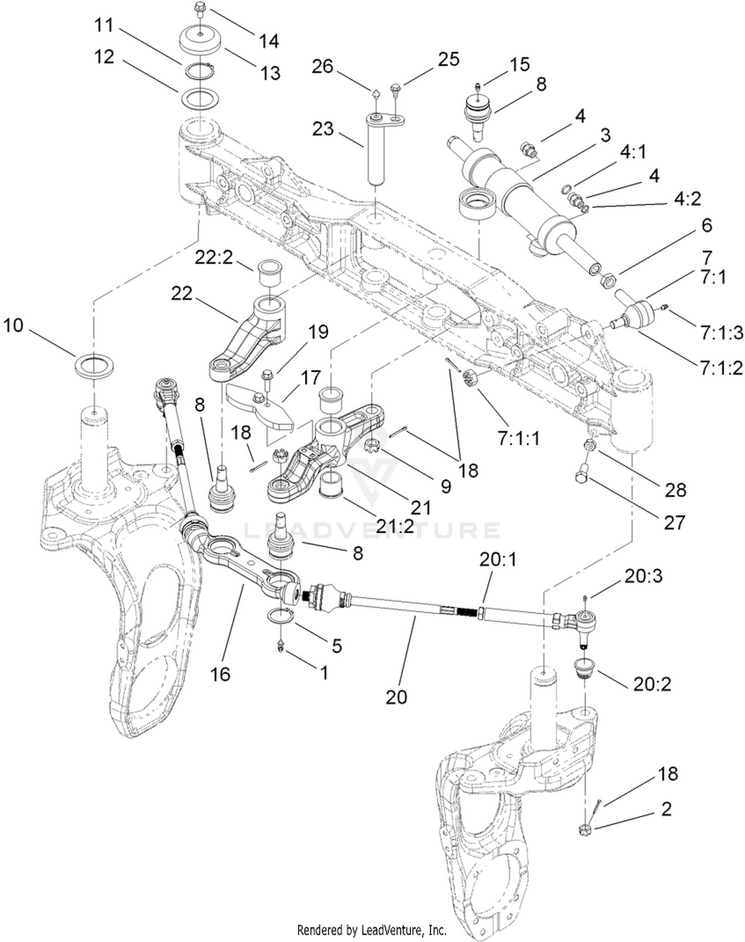 Rear Steering Assembly