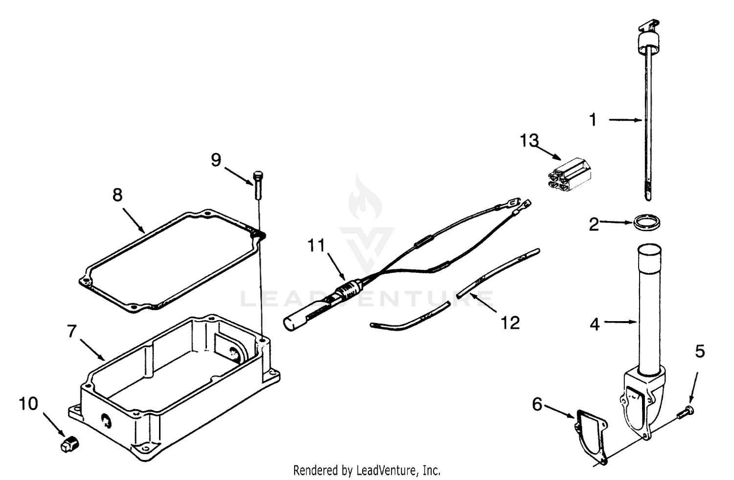 Oil Pan And Dipstick