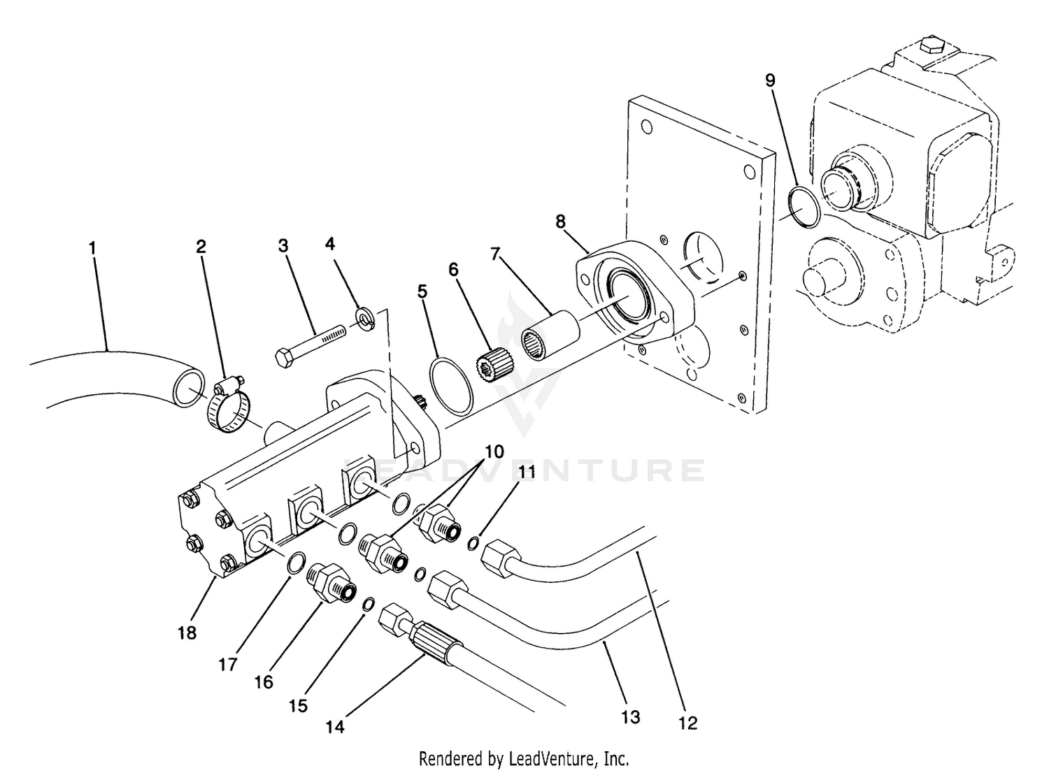 Gear Pump Installation Assembly