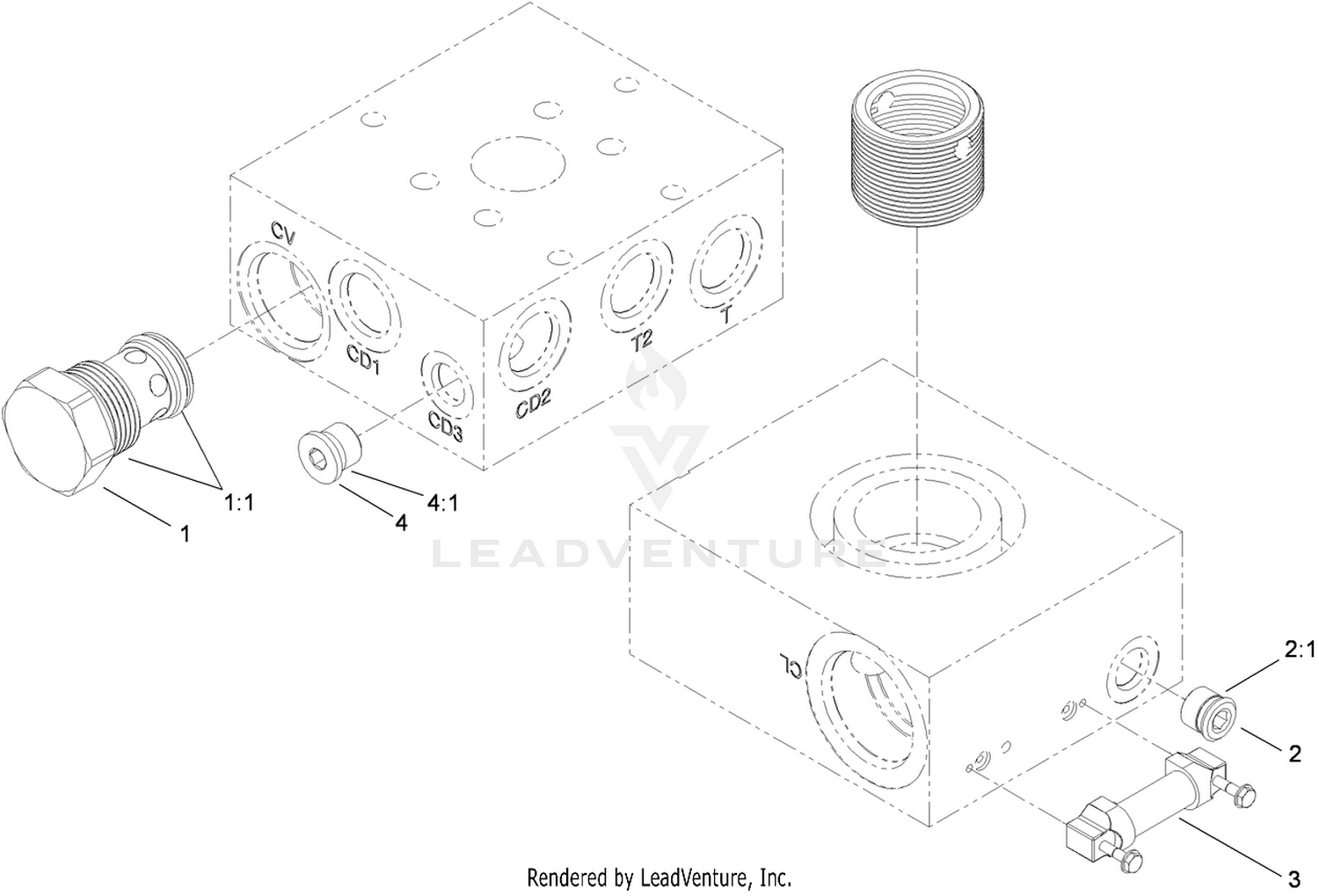 Hydraulic Filter Manifold Assembly No. 117-5463