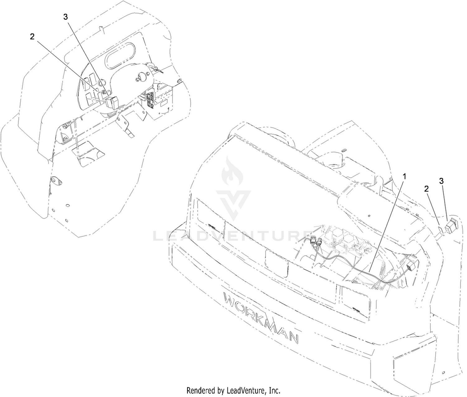 4WD Manual Control Assembly No. 119-0817