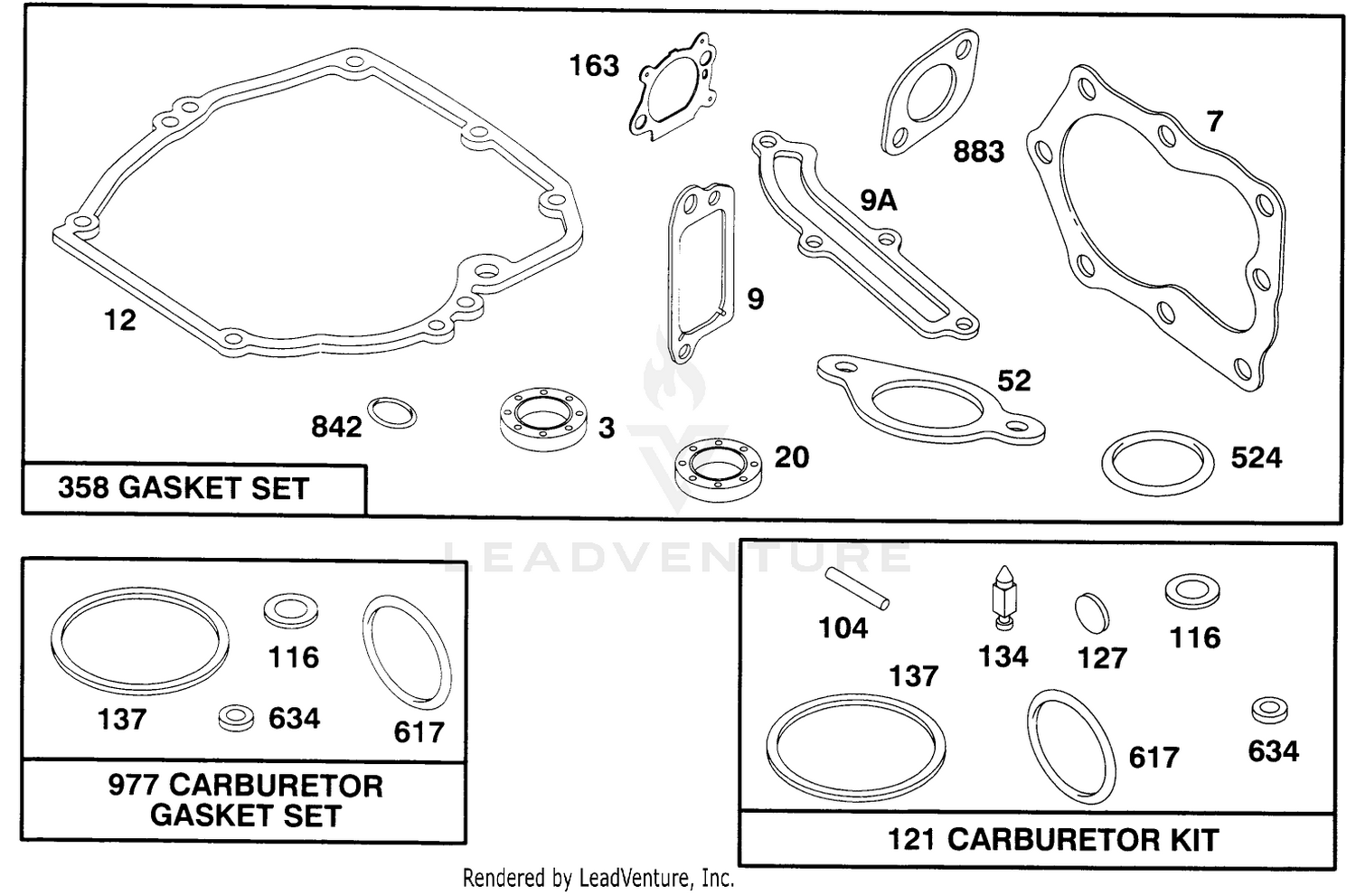 Engine Briggs  Stratton Model 12f802-0667-01 9