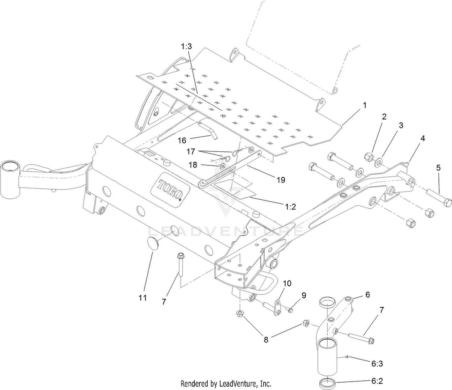 Floorplate and Carrier Frame Assembly