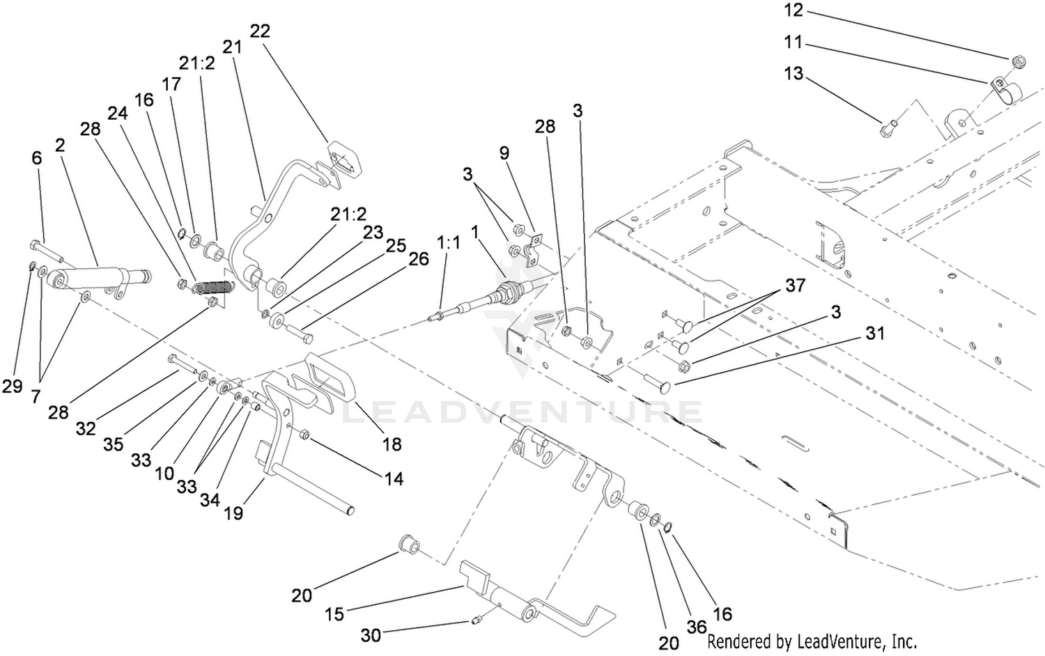 Traction Pedal Assembly
