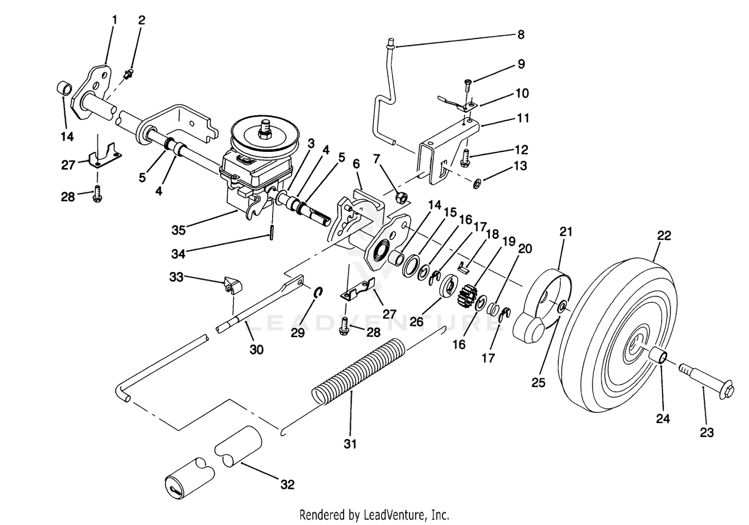S.p. Rear Axle Assembly