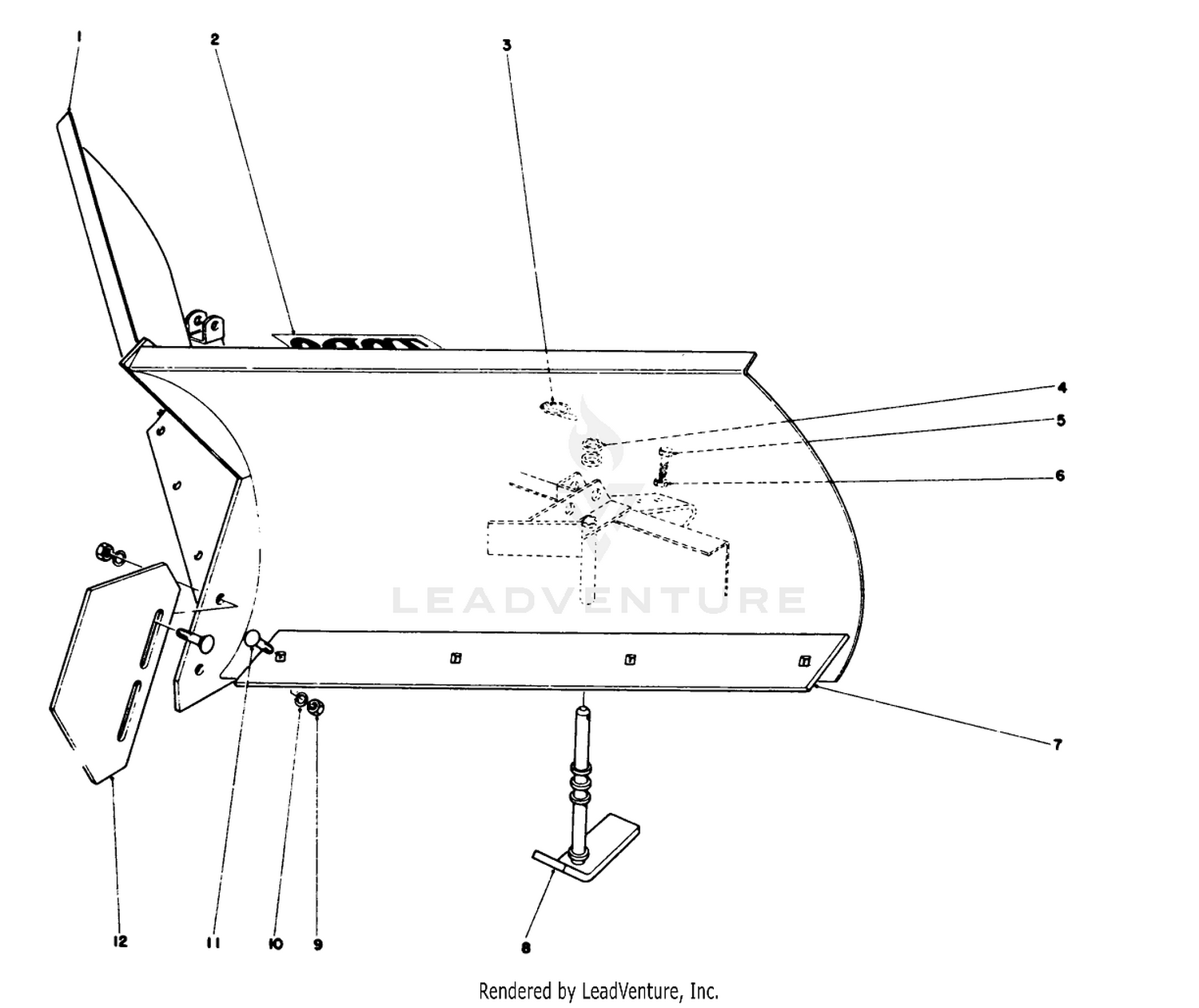 V-Plow Model No. 30750 (optional)