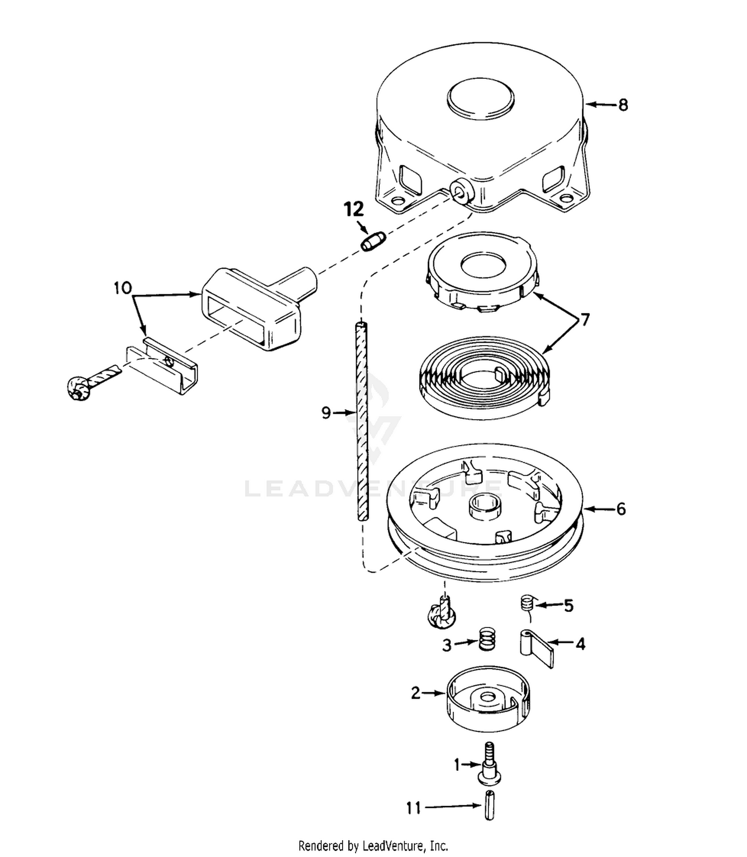Rewind Starter No. 590420a