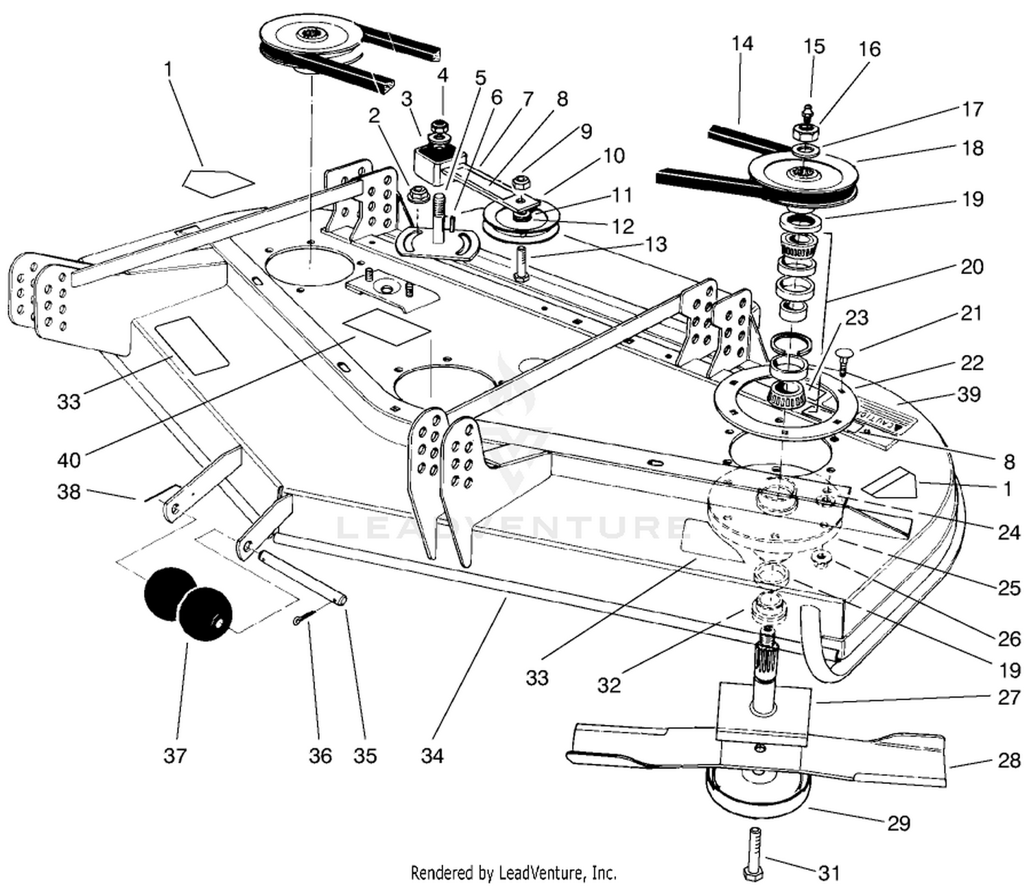 Deck And Spindle Assembly