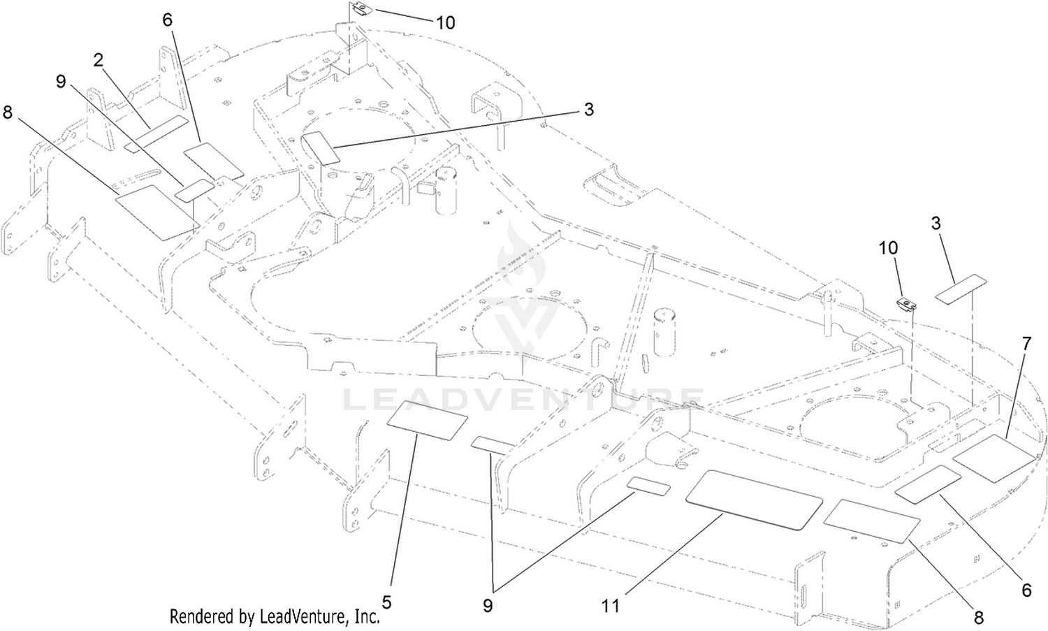 Deck Decal Assembly No. 127-6481