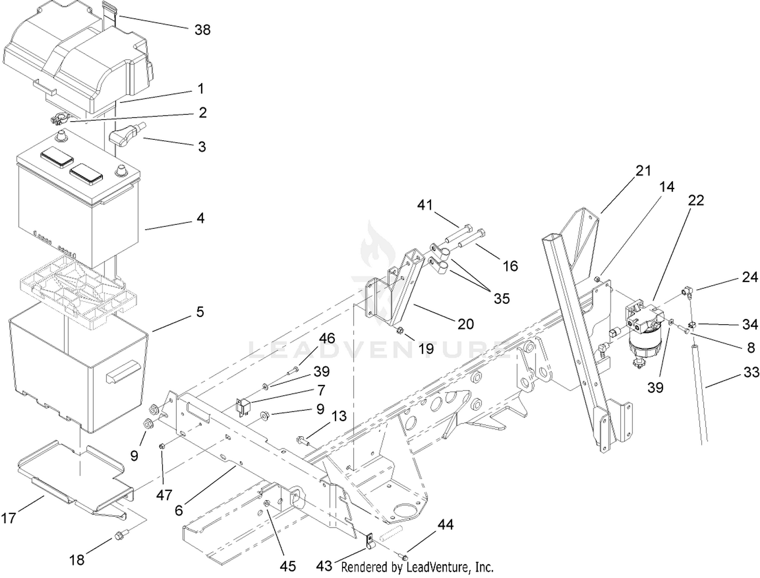 Battery Installation Assembly