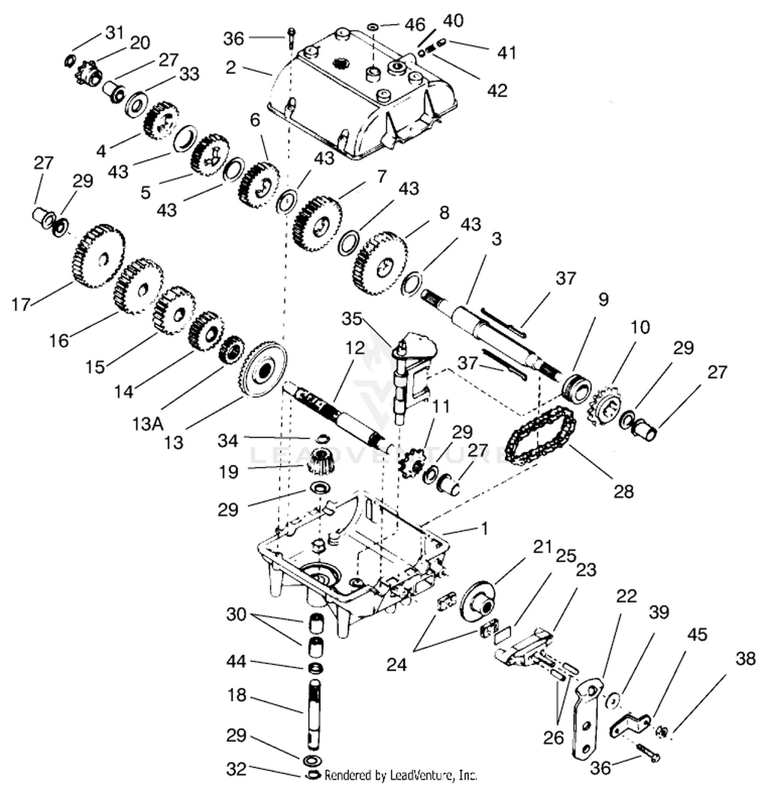 Transmission Peerless Model 700-025