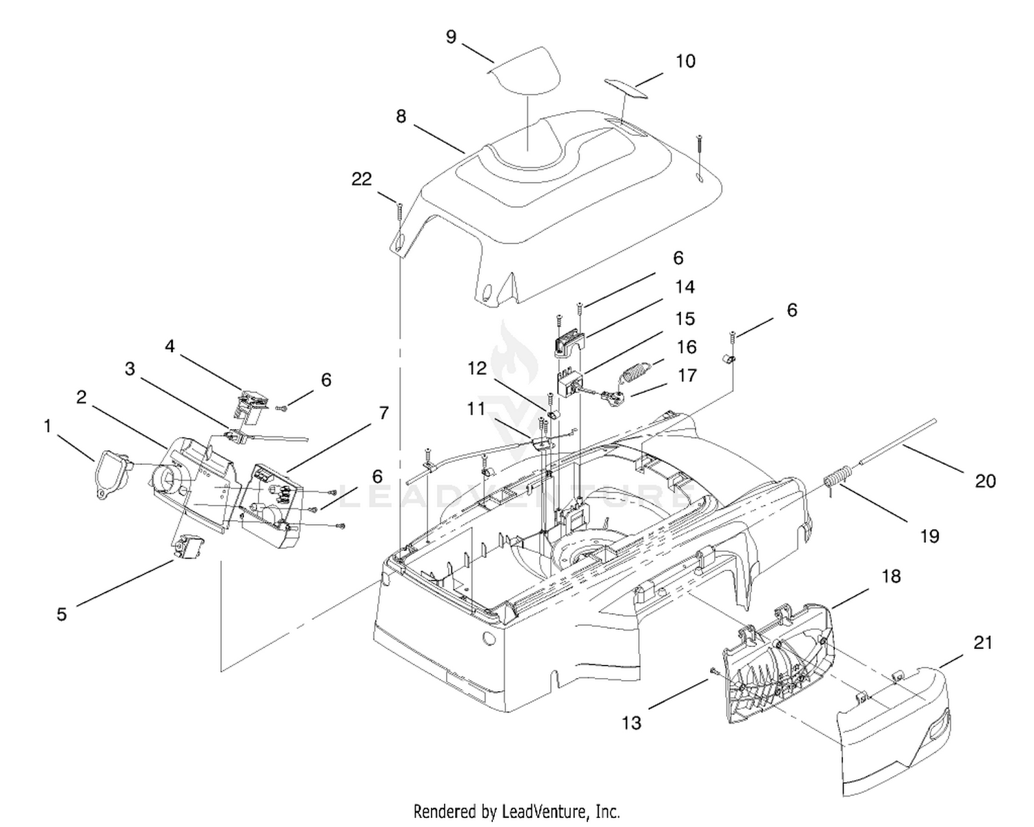 Cover, Mulch Plug And Panel Assembly