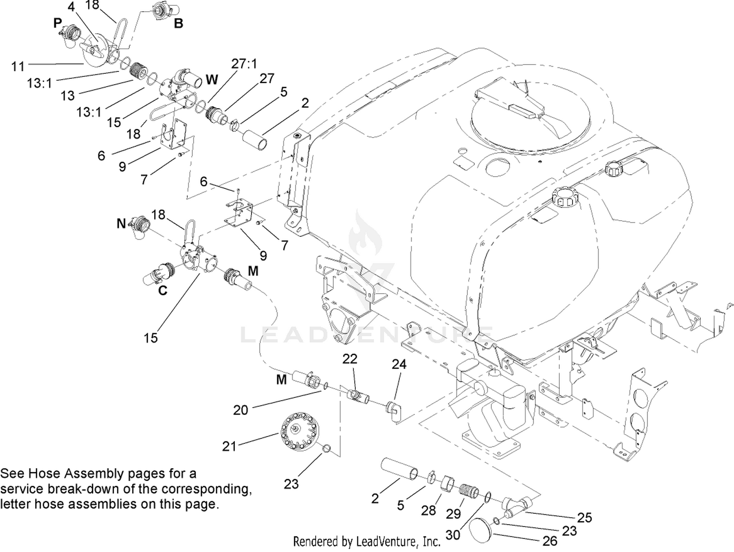 Sprayer Component Assembly No. 1