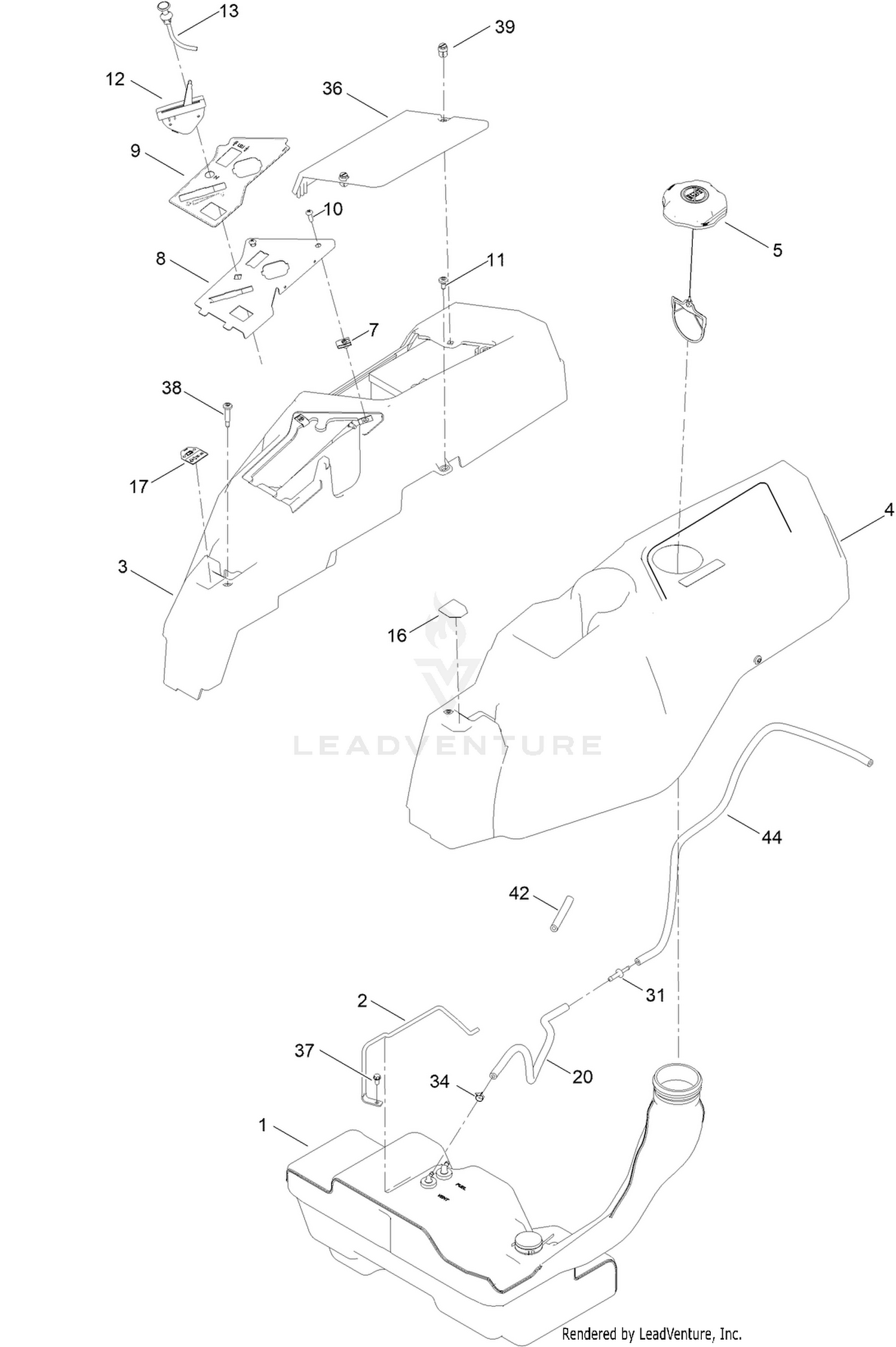 Body Styling and Fuel Pod Assembly