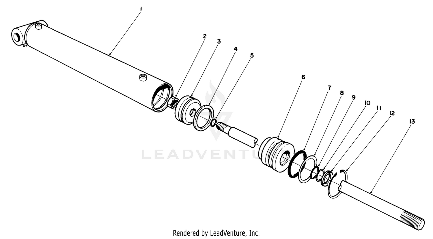 Hydraulic Lift Cylinder No. 54-0150
