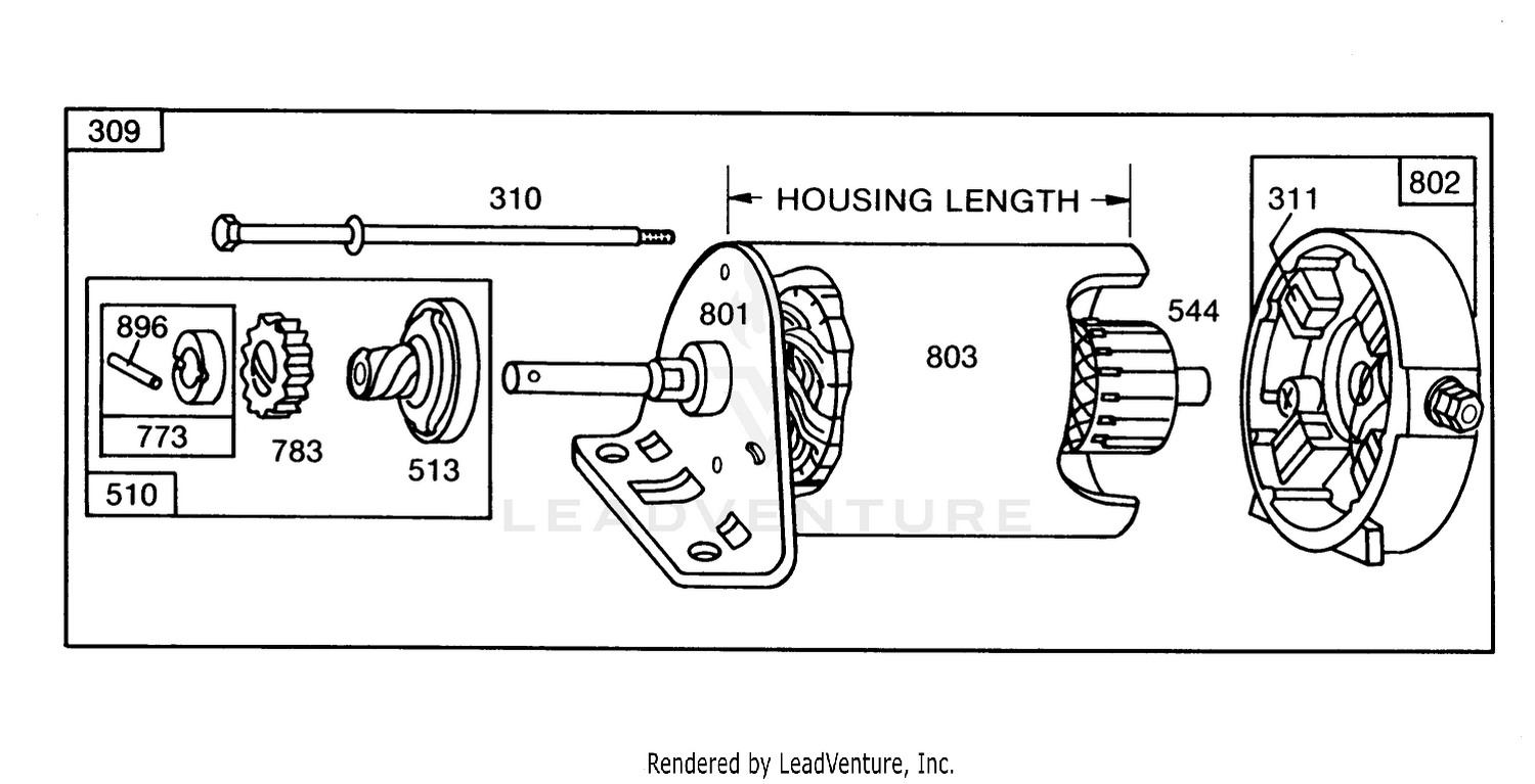 Engine Briggs  Stratton Model 253707-0157-01