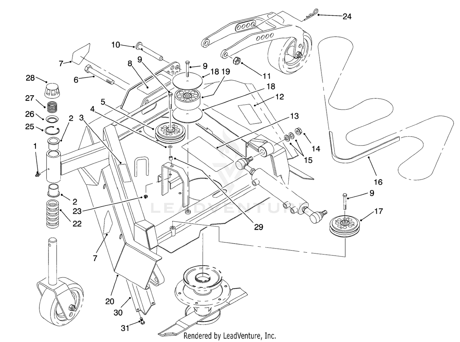 Wing Deck Assembly-R.h.