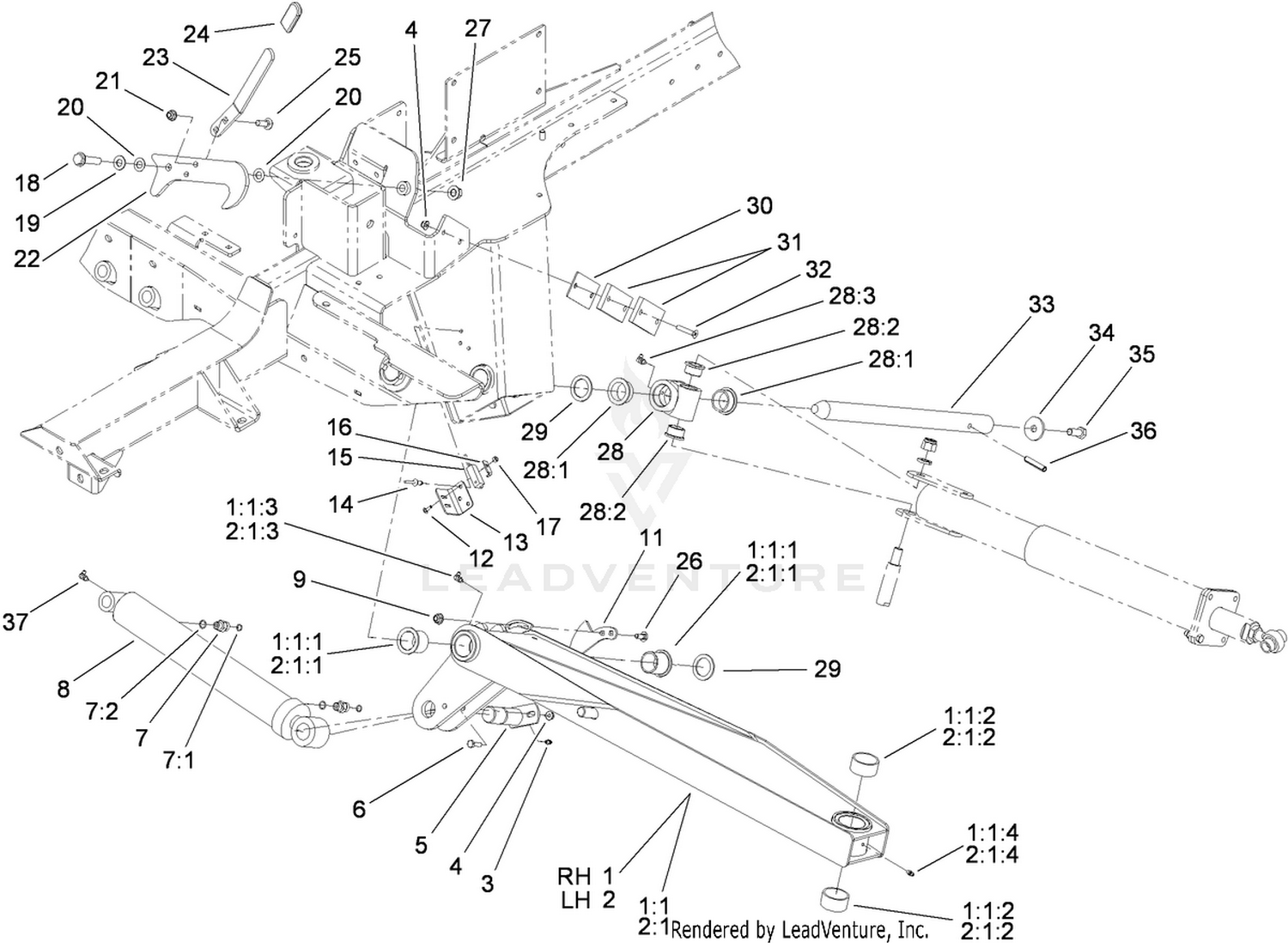 Wing Lift Arm Assembly